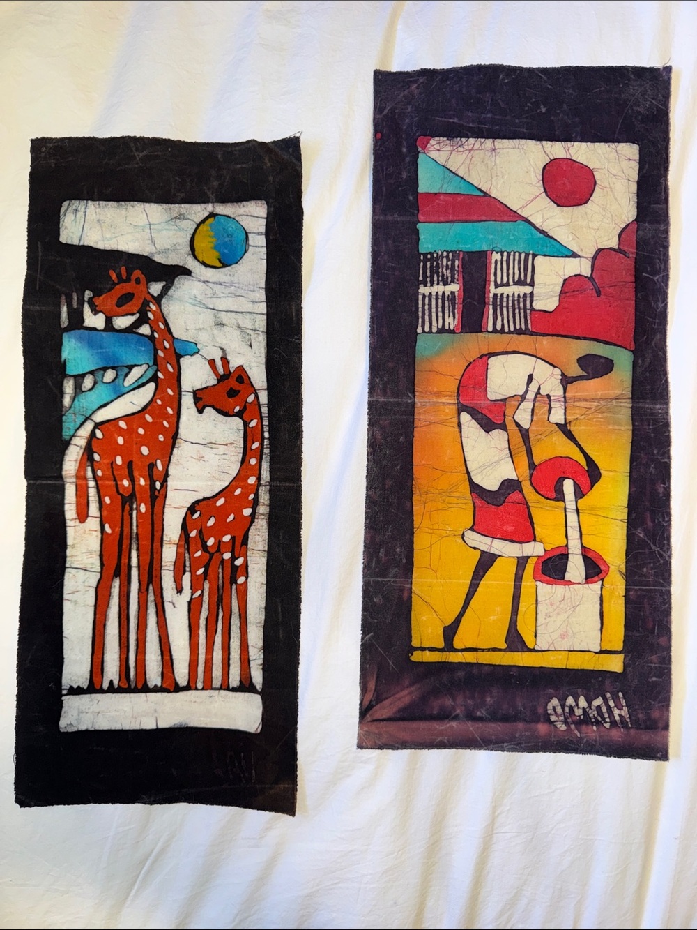African Batique Tapestry Art
